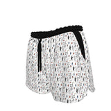 All-Over Print Women's Shorts With Drawstring | Rayon