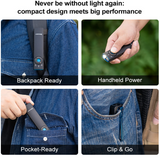 Arkfeld Pro Flat EDC Flashlight with LED Light UV and Laser
