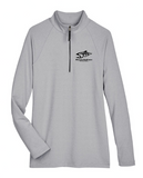 Women's Micro-Stripe Quarter Zip Pullover