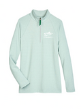 Women's Micro-Stripe Quarter Zip Pullover