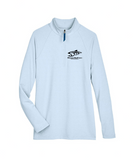 Women's Micro-Stripe Quarter Zip Pullover