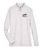 Women's Micro-Stripe Quarter Zip Pullover