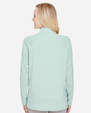 Women's Micro-Stripe Quarter Zip Pullover