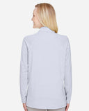 Women's Micro-Stripe Quarter Zip Pullover