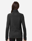 Women's Waffle Cross-Neck Long Sleeve Pullover
