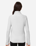 Women's Waffle Cross-Neck Long Sleeve Pullover