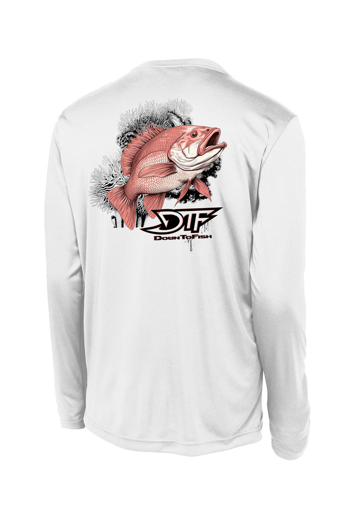 Snapper Performance Polyester L.S White – DTF Down To Fish