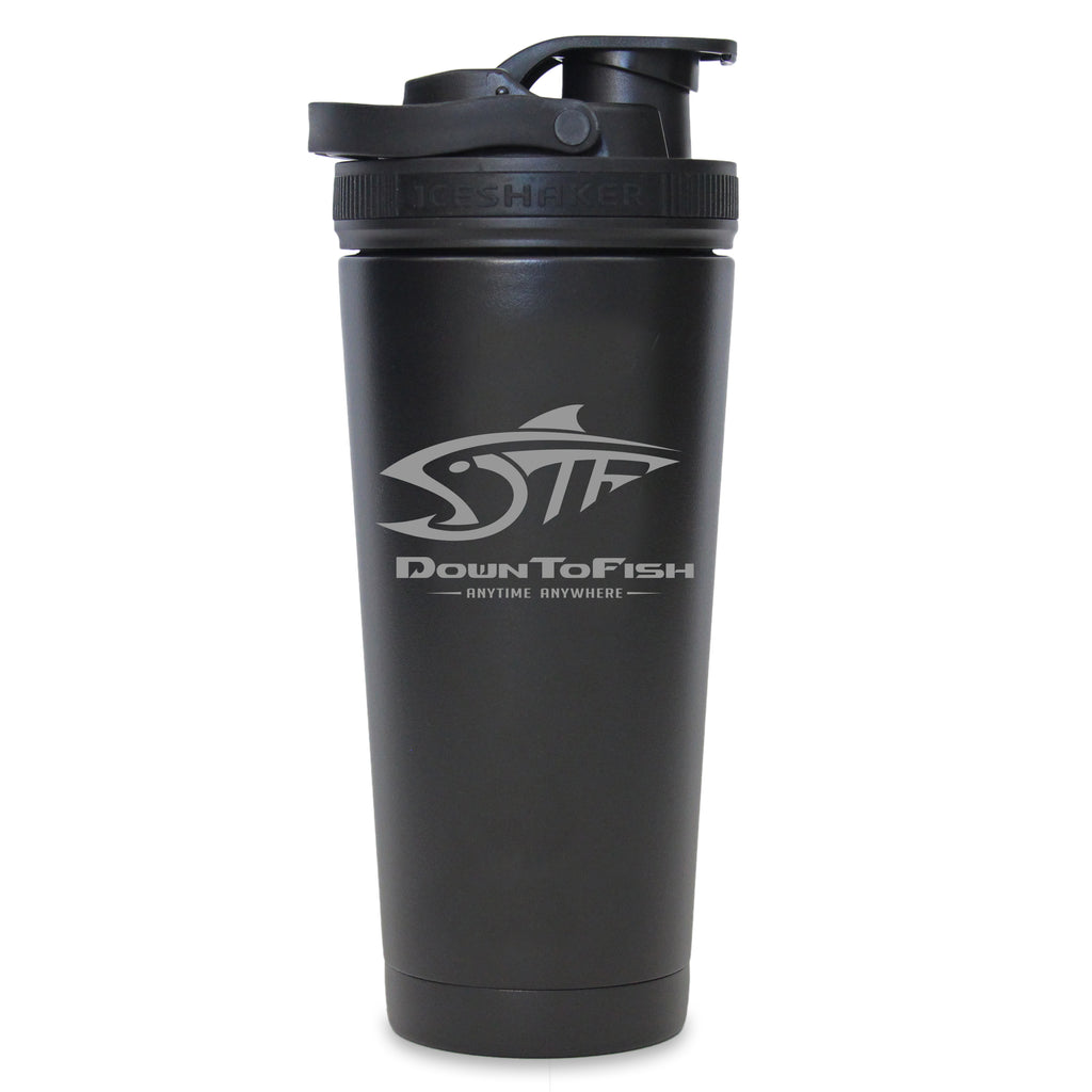 Ice Shaker 26 oz Navy Shaker Bottle