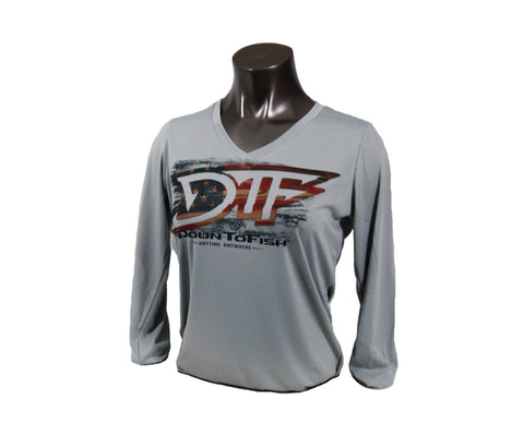 Women's USA Polyester V Neck