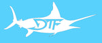 12" Marlin DTF Decal