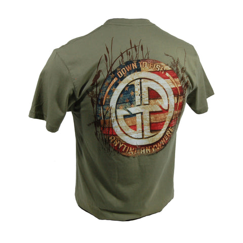 Wooden Icon Tee Olive